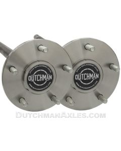 5 lug C-clip style axle with black stock replacement decal

