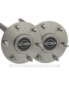 6 lug C-clip style axle with black stock replacement decal

