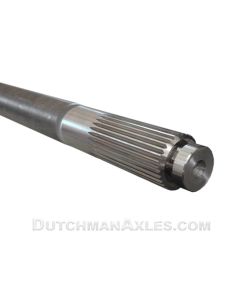 Single c clip axle, button end
