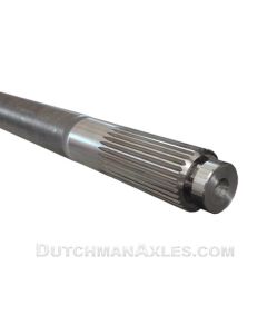 Single Stock c-clip axle shaft, spline & button end

