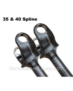 Dana 60 1550 series custom front inner axles | 35 & 40 spline | Pair