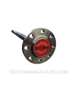 Flanged floater axle face, single