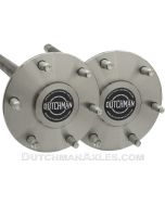 6 lug C-clip style axle with black stock replacement decal