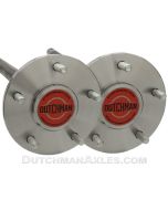 Bolt in axles, 5 lug, face view