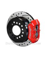 Wilwood red caliper & drilled rotor option
